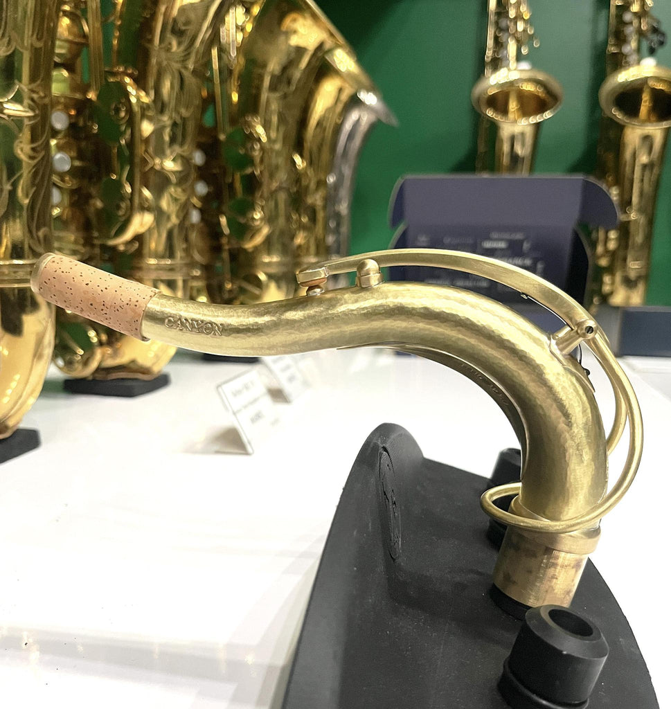 Canyon Hand Hammered C69 Brass Tenor KB Sax Neck