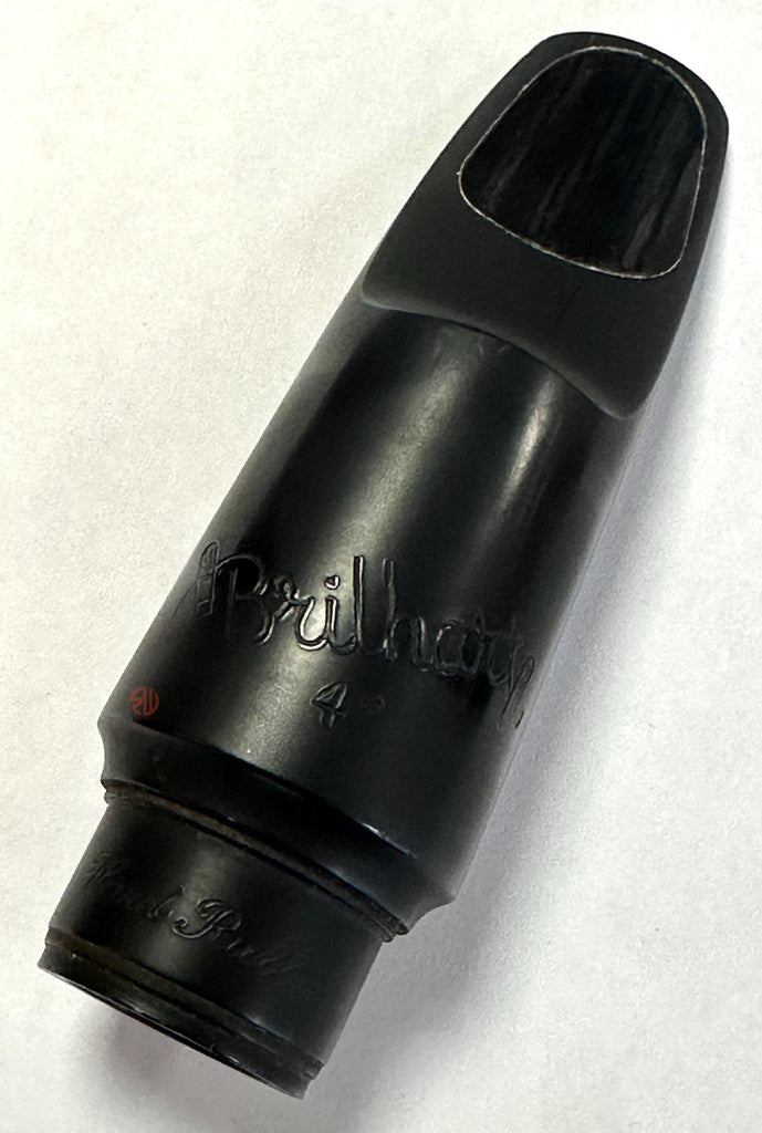 Vintage Brilhart Hard Rubber Tenor Mouthpiece .107 tip opening