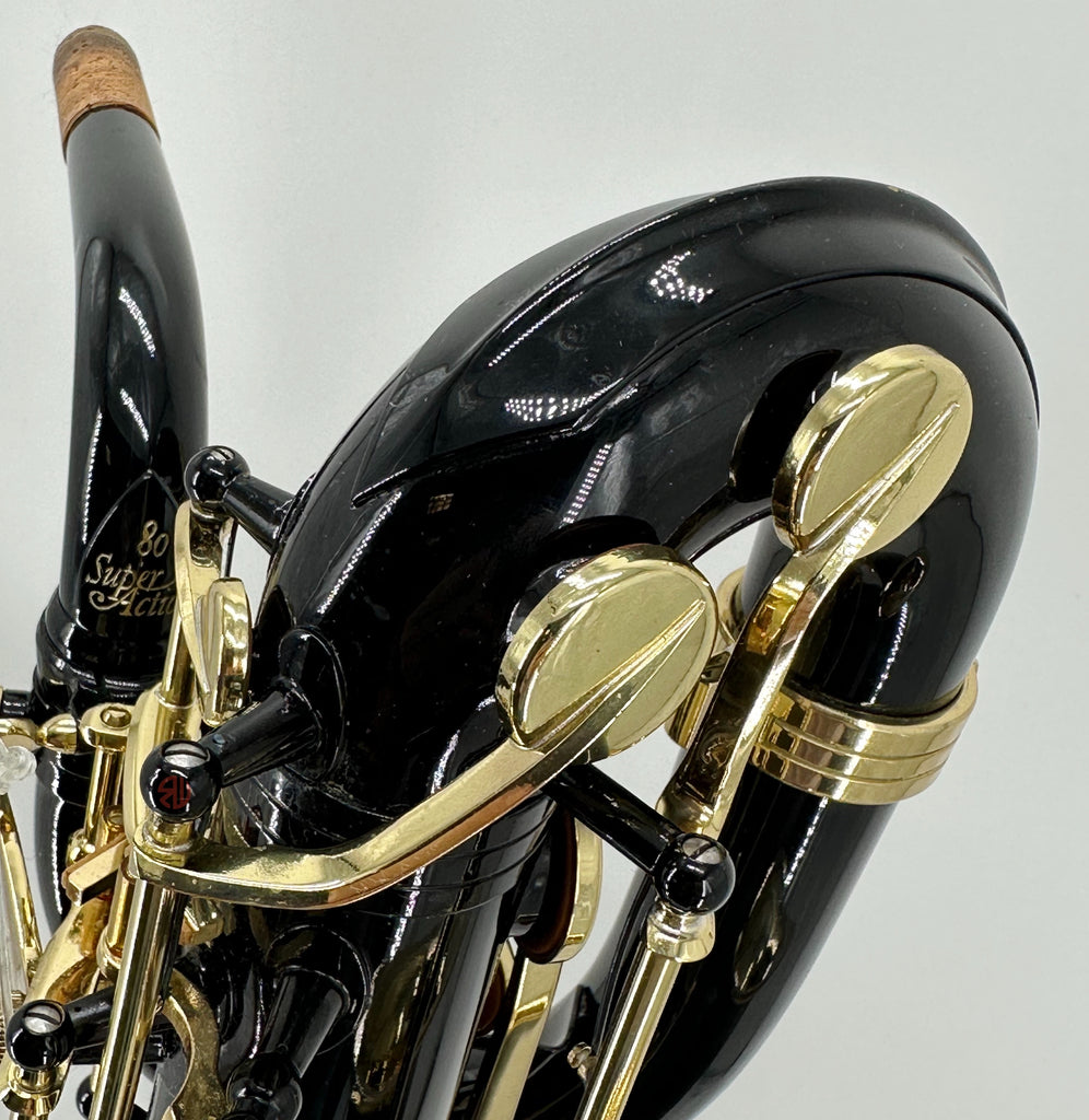 Used Black Lacquer Selmer Low A SA 80 Series II Baritone Saxophone