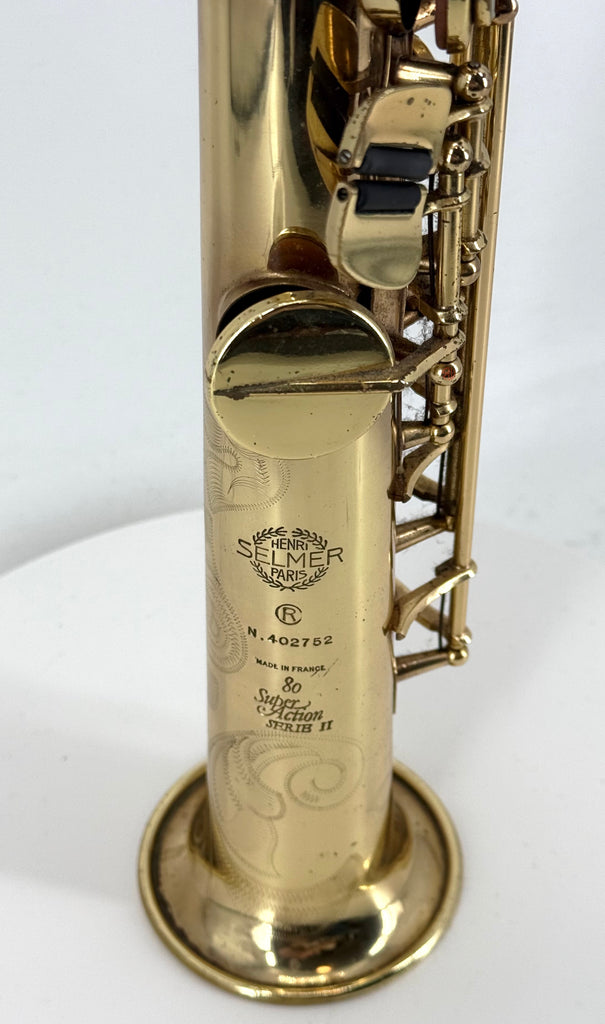 1987 Selmer Super Action 80 Series II Soprano Saxophone Ser# 402XXX SC