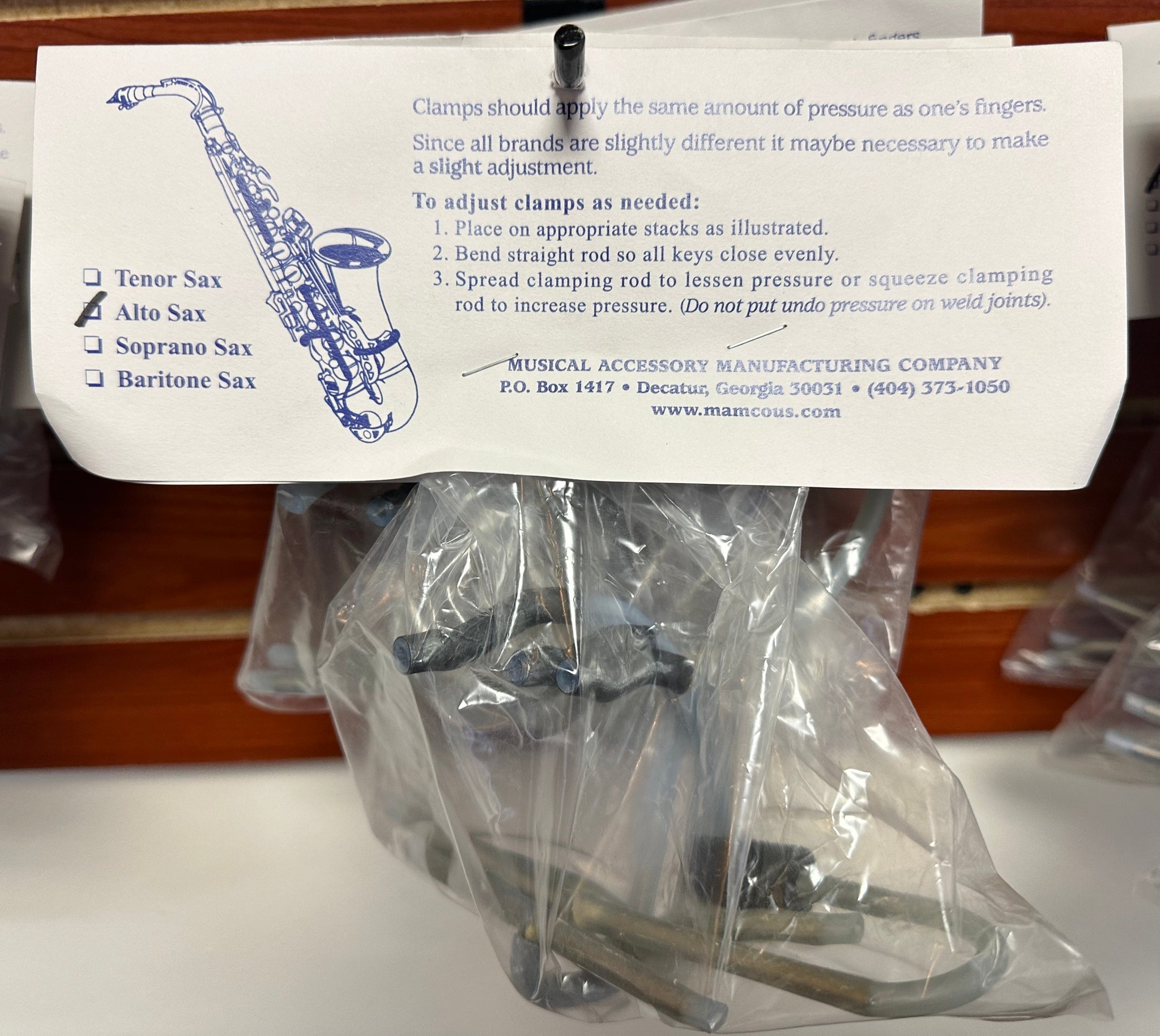 Mamco Saxophone Clamps Roberto's Winds