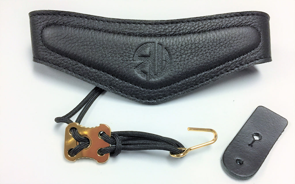 RW Superior Leather Sax/Clarinet Neck Strap, Black